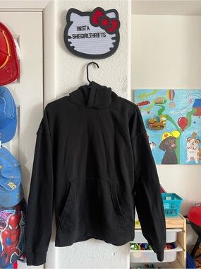 black hoodie
